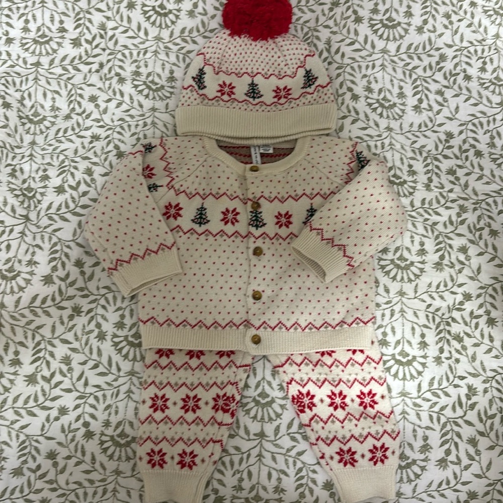 Janie and Jack baby girl Christmas outfit 3-6 months